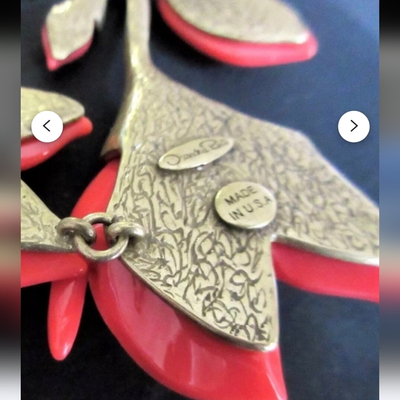 🌹Set Oscar De La Renta   necklace and earrings - Picture 9 of 15